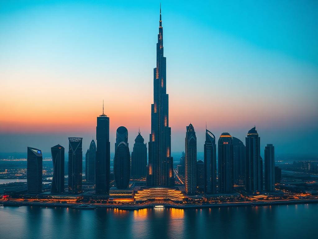 Dubai city skyline